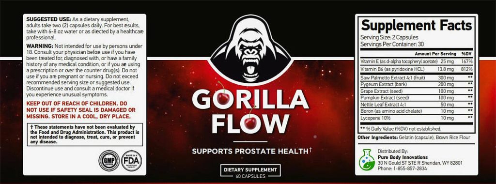Gorilla Flow Prostate health Supplement