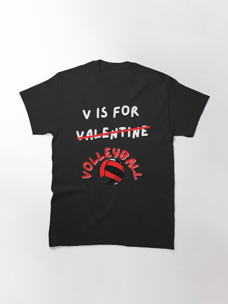 V is for Volleyball Valentine Edition T-Shirt - Trend Parlour